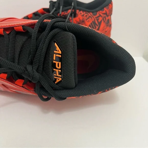 Nike Men's Alpha Menace 4 Pro Picante Red/Blk Football Cleats Size 11.5 - Picture 7 of 9